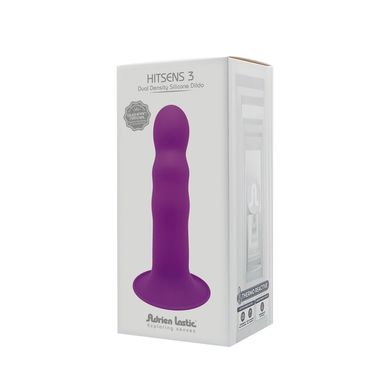 Дилдо с присоской Adrien Lastic Hitsens 3 Purple, отлично для страпона, диаметр 4,1см, длина 18,2см