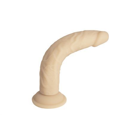 Фаллоимитатор Naked Addiction &mdash; 9&Prime; Silicone Dual Density Bendable Dildo Vanilla, вибропуля в подарок