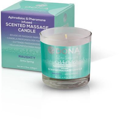 Массажная свеча DONA Scented Massage Candle Sinful Spring NAUGHTY (135 гр)