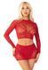 Комплект Leg Avenue Rhinestone Crop Top and Mini Skirt One Size, Red