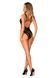 Бодистокинг с вырезами Obsessive B138 teddy S/M/L, black, с доступом