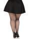 Колготки Leg Avenue Spandex micro net tights, 1X/2X, черные, в мелкую сетку, средняя посадка