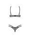 Комплект Obsessive Euridia 2-pcs crotchless set XL/2XL