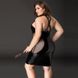 Еротична сукня JSY &laquo;Спокуслива Міла&raquo; Plus Size Black, прозорі вставки, стрепи, халтер