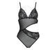 Боди с ажурным лифом Passion CHRISTA BODY XXL/XXXL, black