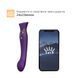Смартвибратор 3в1 Zalo &mdash; Queen Set Twilight Purple, пульсирующая жемчужина и вакуум, кристалл Swarovski