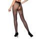 Колготки с открытым доступом, контрастная линия Passion TIOPEN 010 1/2 (20 den), black